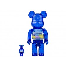 Набор фигурок (7см и 28см) Bearbrick x UM Junior 100% & 400% Set Blue