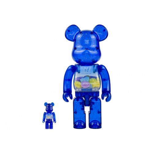 Оригинальный набор фигурок Bearbrick x UM Junior 100% & 400% Set Blue - 7см и 28см