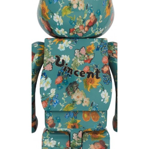 Оригинальная большая фигурка Bearbrick x Van Gogh Museum Floral Pattern 50th Anniversary 1000% - 70см