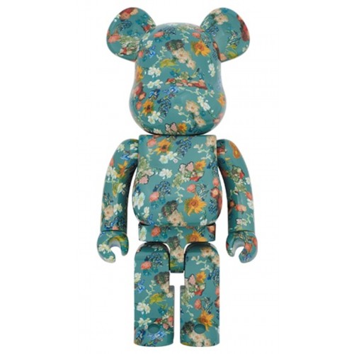 Оригинальная большая фигурка Bearbrick x Van Gogh Museum Floral Pattern 50th Anniversary 1000% - 70см