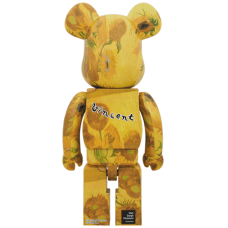 Bearbrick x Van Gogh Museum Sunflowers 1000% Yellow