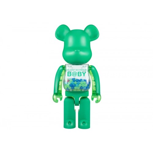 Оригинальная большая фигурка Bearbrick x WF Fashion x My First Bearbrick Baby 1000% Green - 70см