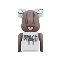 Bearbrick XLARGE x D*Face 1000% Gray Multicolor