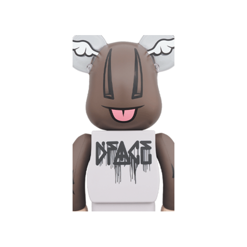 Оригинальная большая фигурка Bearbrick XLARGE x D*Face 1000% Gray Multicolor - 70см