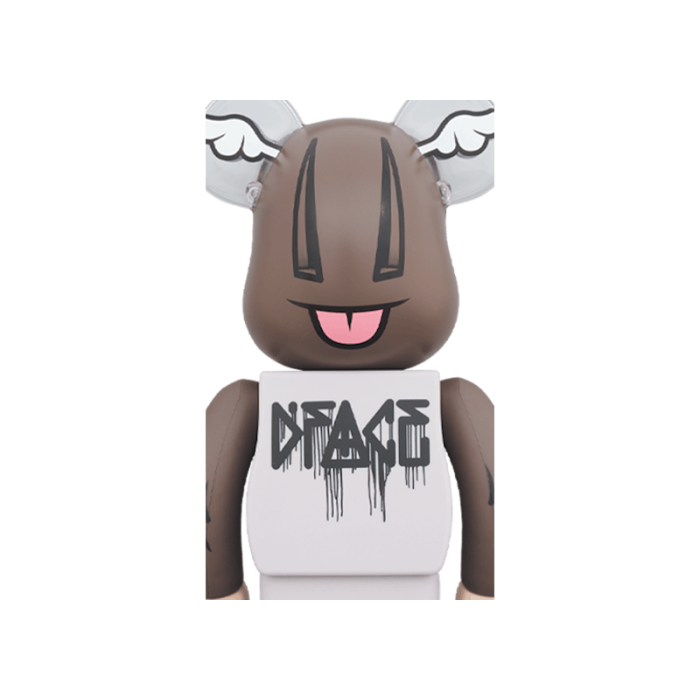 Оригинальная большая фигурка Bearbrick XLARGE x D*Face 1000% Gray Multicolor - 70см