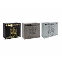 KAWS Along The Way Vinyl Figure Black/Brown/Grey Set
