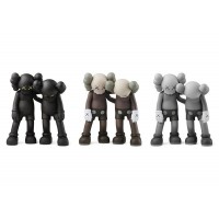 Оригинальная фигурка KAWS Along The Way Vinyl Figure Black/Brown/Grey Set