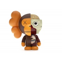 Оригинальная фигурка KAWS Bape Dissected Baby Milo Vinyl Figure Brown