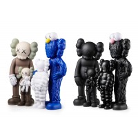 KAWS Family Vinyl Figures Set Brown/White/Blue/Black