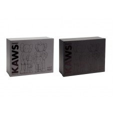 KAWS Family Vinyl Figures Set Brown/White/Blue/Black