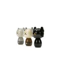KAWS HOLIDAY JAPAN Kokeshi Doll Set of 3 (Edition of 1,000) Multicolor