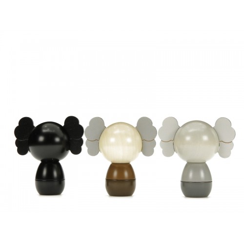 KAWS HOLIDAY JAPAN Kokeshi Doll Set of 3 (Edition of 1,000) Multicolor