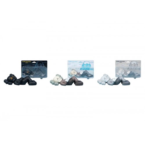 Фигурка KAWS Holiday Japan Vinyl Figure Black/Brown/Grey Set