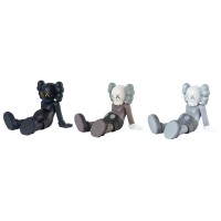 Оригинальная фигурка KAWS Holiday Taipei Vinyl Figure Black/Brown/Grey Set