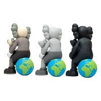 KAWS Holiday Thailand Vinyl Figure Set Brown/Grey/Black