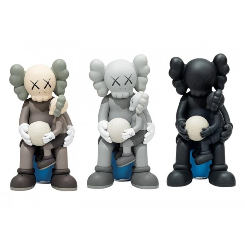 KAWS Holiday Thailand Vinyl Figure Set Brown/Grey/Black