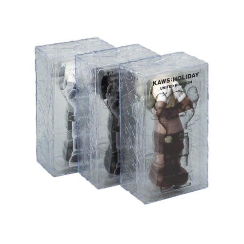 Фигурка KAWS Holiday UK Vinyl Figure Brown/Grey/Black Set