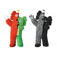 Оригинальная фигурка KAWS KACHAMUKKU Vinyl Figure Green/Red & Black Set