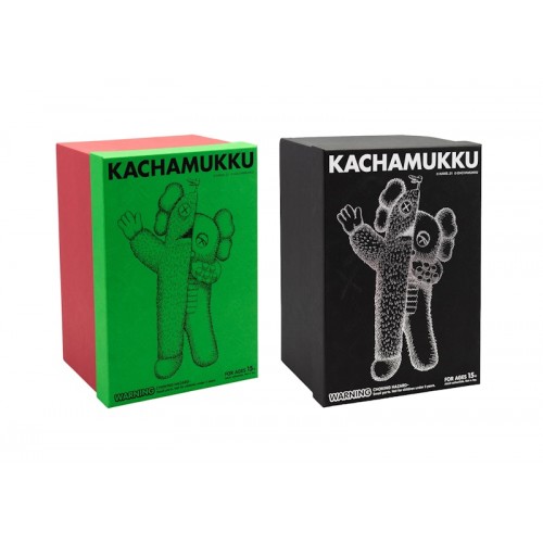 Фигурка KAWS KACHAMUKKU Vinyl Figure Green/Red & Black Set