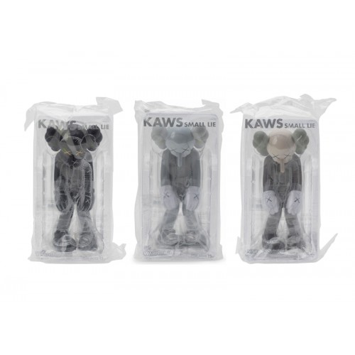 Фигурка KAWS Small Lie Companion Vinyl Figure Black/Grey/Brown Set
