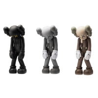 KAWS Small Lie Companion Vinyl Figure Black/Grey/Brown Set
