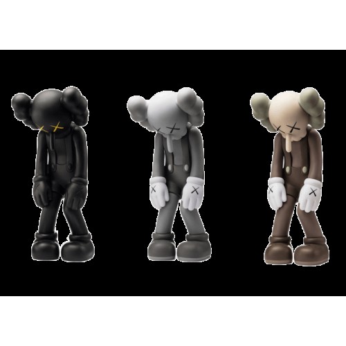 KAWS Small Lie Companion Vinyl Figure Black/Grey/Brown Set