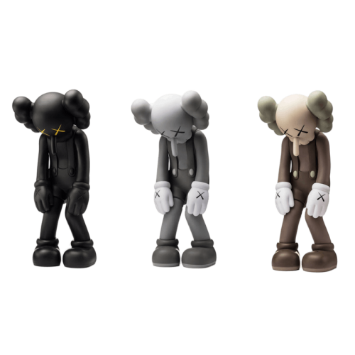 Фигурка KAWS Small Lie Companion Vinyl Figure Black/Grey/Brown Set