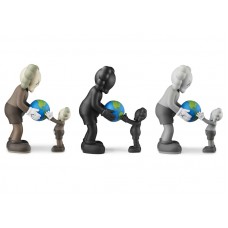 KAWS THE PROMISE Vinyl Figure Set Brown/Black/Grey
