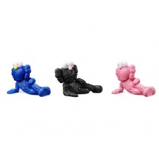 KAWS TIME OFF Vinyl Figure Set Blue/Black/Pink