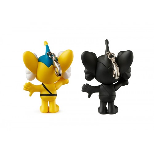 KAWS Tokyo First JPP Keychain Yellow/Black Set (2021)
