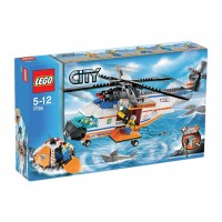LEGO City Coast Guard Helicopter & Life Raft Set 7738