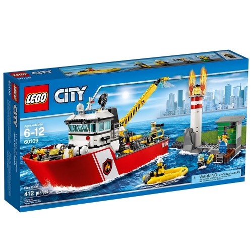 Конструктор LEGO City Fire Boat Set 60109