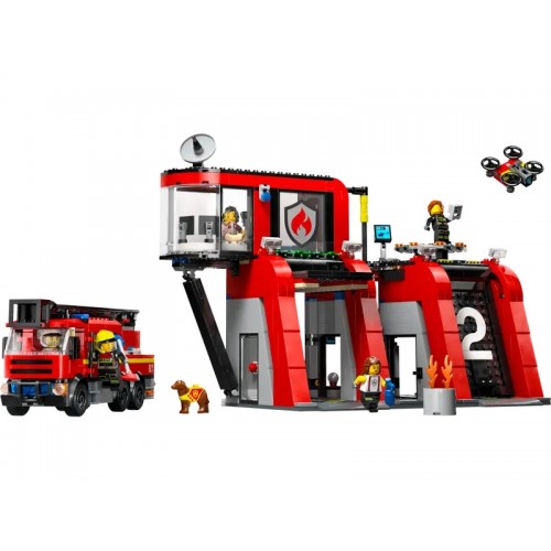 Конструктор LEGO City Fire Station with Fire Truck Set 60414