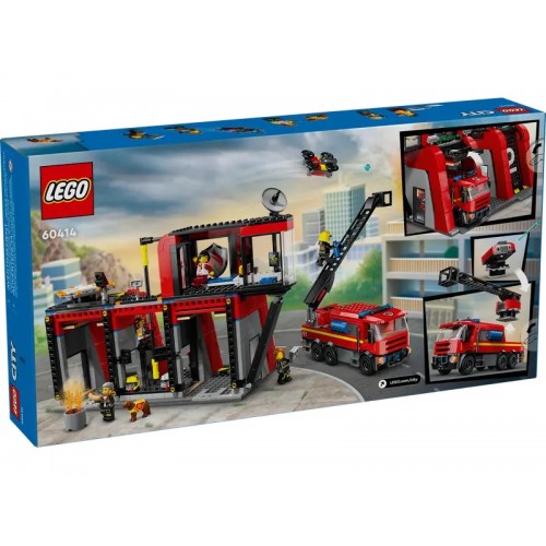 Конструктор LEGO City Fire Station with Fire Truck Set 60414