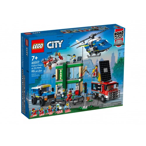 Конструктор LEGO City Police Chase at the Bank Set 60317