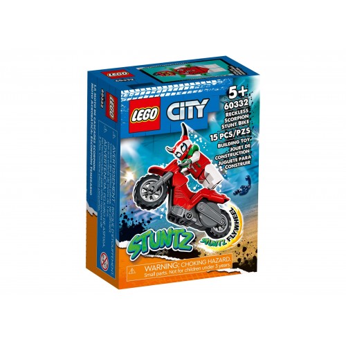 Конструктор LEGO City Stuntz Reckless Scorpion Stunt Bike Set 60332