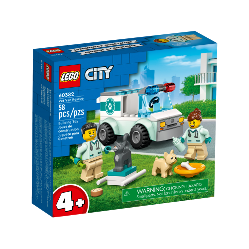Конструктор LEGO City Vet Van Rescue Set 60382