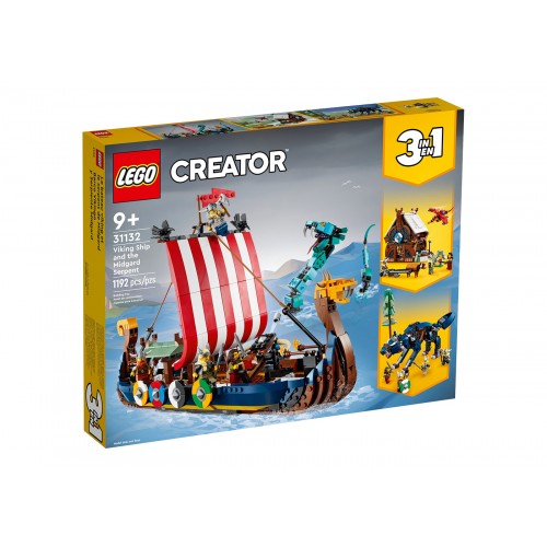 Конструктор LEGO Creator 3 in 1 Viking Ship and the Midgard Serpent Set 31132