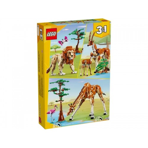 Конструктор LEGO Creator 3in1 Wild Safari Animals Set 31150