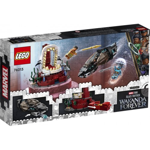 Конструктор LEGO Marvel Studios Black Panther Wakanda Forever King Namors Throne Room Set 76213