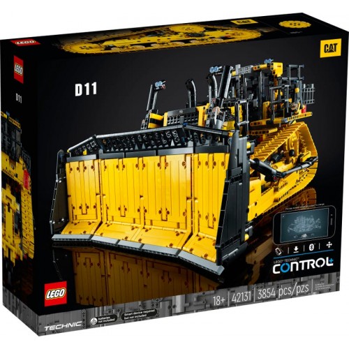 Конструктор LEGO Technic App-Controlled Cat D11 Bulldozer Set 42131 Yellow/Black
