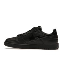 A Bathing Ape Bape SK8 Sta Triple Black Patent Leather Sta Logo