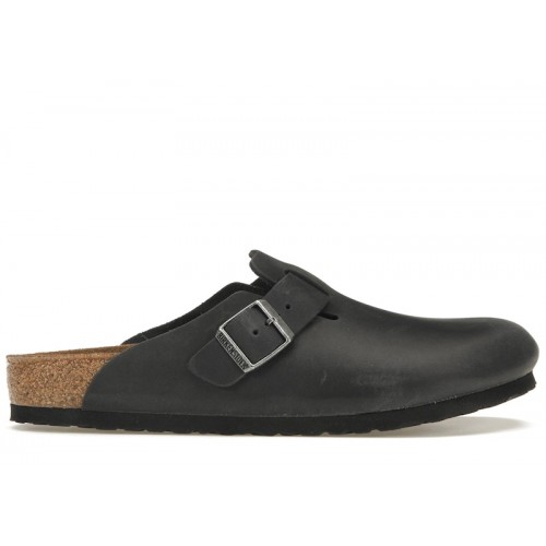 Birkenstock Boston Oiled Leather Black - мужская сетка размеров