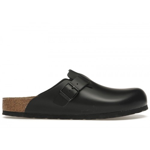 Birkenstock Boston Natural Leather Black - мужская сетка размеров