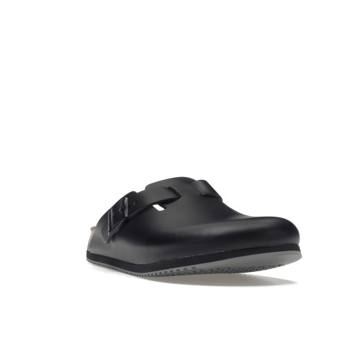 Birkenstock Boston Super Grip Leather Black - мужская сетка размеров