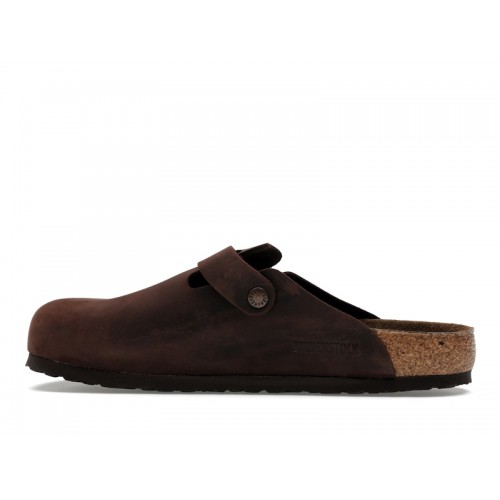 Birkenstock Boston Soft Footbed Oiled Leather Habana Brown - мужская сетка размеров