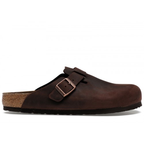 Birkenstock Boston Soft Footbed Oiled Leather Habana Brown - мужская сетка размеров