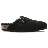Birkenstock Boston Shearling Suede Black