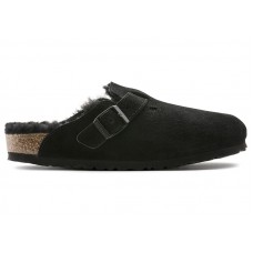 Birkenstock Boston Shearling Suede Black