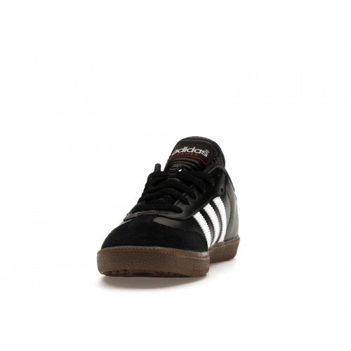 Кроссы adidas Samba Classic Black White Dark Gum (GS) - подростковая сетка размеров